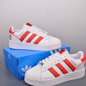 Adidas Superstar Xlg Cloud White Better Scarlet Core Black